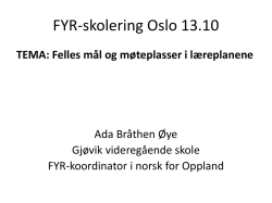 Norsk og HO 1/HO2