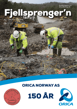 150 ÅR - Orica Mining Services