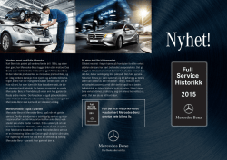 Last ned folder om Full Service Historikk - Mercedes-Benz