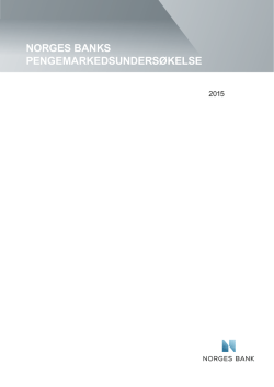 Norges Banks pengemarkedsundersøkelse i april 2015