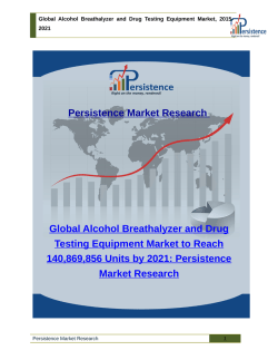 Global Alcohol Breathalyzer and Drug Testing Equipment Market, 2015-2021