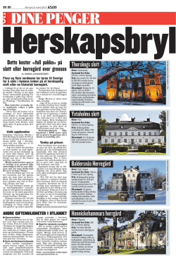Thorskogs slott Yxtaholms slott Baldersnäs Herregård