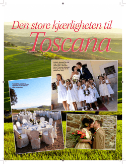 Den store kjærligheten til Toascana