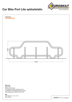 Car Bike Port Lite sykkelstativ