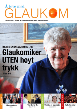 Å leve med glaukom 1 2015
