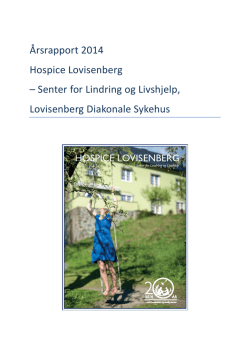 Årsrapport 2014 - Lovisenberg Diakonale Sykehus
