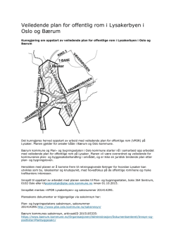 Veiledende plan for offentlig rom i Lysakerbyen i