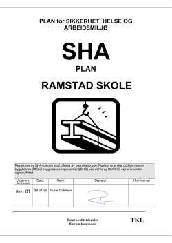 SHA-plan for bygge- og anleggsprosjekter