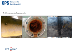Problem areas: steel pipe corrosion