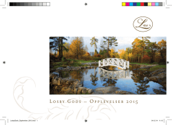 Losby Gods – Opplevelser 2015