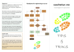 TIPS & TRIKS - Cachetur.no