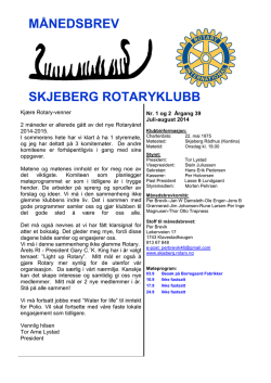 Rotaryåret 2014 – 15