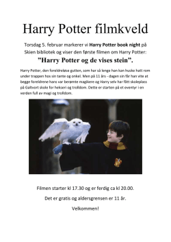 Harry Potter filmkveld
