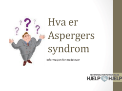 Hva er Aspergers syndrom? Informasjon for medelever