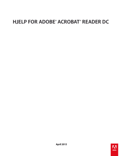 HJELP FOR ADOBE® ACROBAT® READER DC