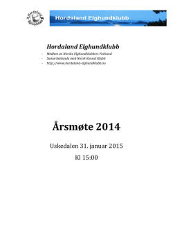 Årsmøtereferat 01.02.2014