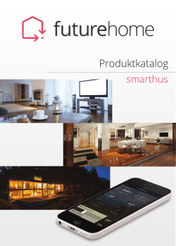 Produktkatalog 2015 Rev1.9 - Future Home Development Tools