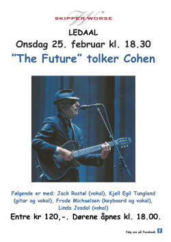 The Future” tolker Cohen