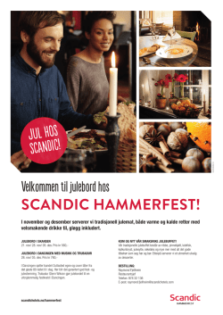 Julebordstilbud Scandic Hammerfest