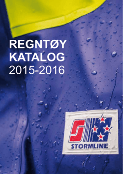 REGNTØY KATALOG 2015-2016