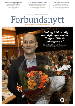 Forbundsnytt 6/2015 - Utdanningsforbundet