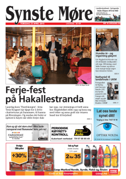 Ferje-fest på Hakallestranda