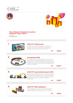 Lego Guttungens ønskeliste!