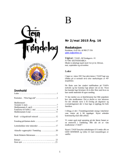 SiT nr 45 mai 2015 pdf - Trøndelag Amatørgeologiske Forening