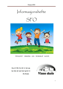 Vinne SFO - Verdal kommune