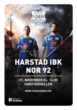 21.11.15 Kampprogram – Harstad vs. Nor 92