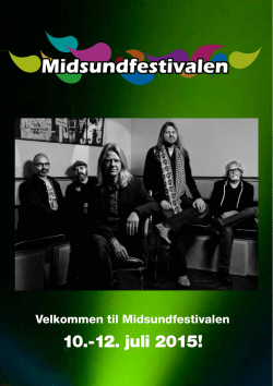 10.-12. juli 2015! - Midsundfestivalen