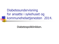 Diabetes - Sykehuset Telemark HF