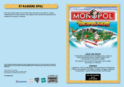 Monopoly DVD 52479 NO Instructions