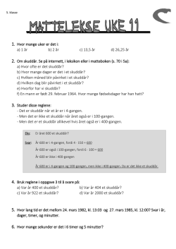 Mattelekse uke 11 C