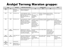 Treningsgruppe Terrengsykkel Maraton