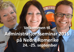 Administrasjonsseminar 2015 på Nedre Romerike