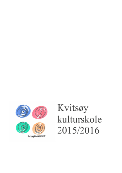 Søknadsskjema kulturskolen 2015/16