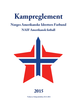 Kampreglement - Norges Amerikanske Idretters Forbund