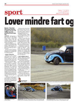 Banen i Harstad Motorsportsenter er gjort om for å få tøffere og mer