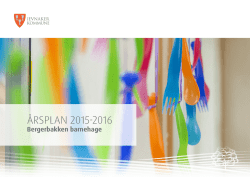 ÅRSPLAN 2015-2016 - Jevnaker kommune