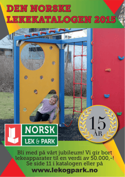 Last ned her. - Norsk Lek og Park