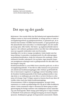 Nytt norsk kirkeblad nr 2-2015 - Det praktisk