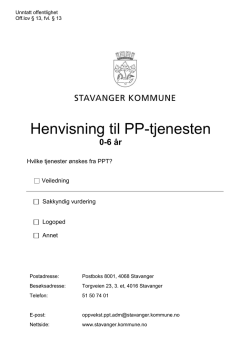 Henvisende instans - Stavanger kommune