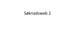 Søknadsweb 2