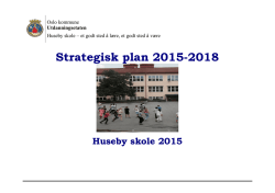 Strategisk plan 2015-2018 - Oslo - Huseby skole