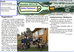 Skåtøy Flaskepost November 2015 nr 56