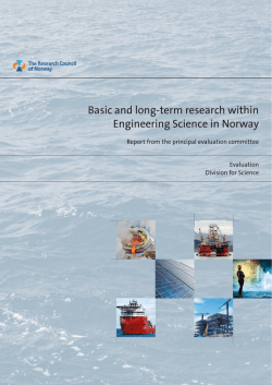 Basic and long-term research within Engineering Science in Norway