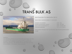 Trans Bulk AS prospekt 2015