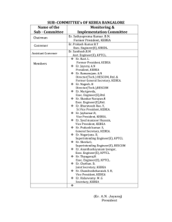 Committee Monitoring & Implementation Committee