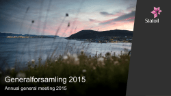 Generalforsamling 2015 - presentasjon - 2 MB